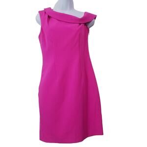 Milly Pink Cocktail Mini Dress Off Shoulder